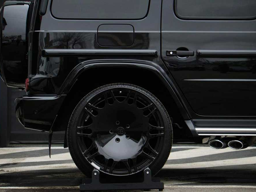 Brabus Monoblock M Platinum Edition Rims R22 Black Gloss for Mercedes-Benz W463A G-Class